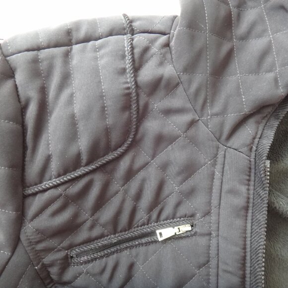 Braetan Womens Plus Jacket /Coat Brown Quilted Hooded Faux Fur Lining Sz 2X - Picture 10 of 16